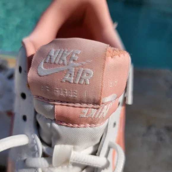 Nike Womens Air Force 1 Shadow In Washed Coral Size 8 - Picture 11 of 13